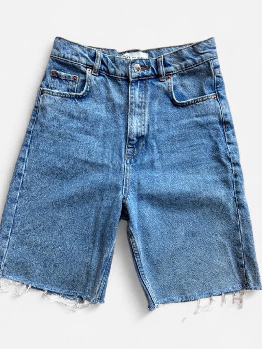 Zara High-Rise Denim Shorts